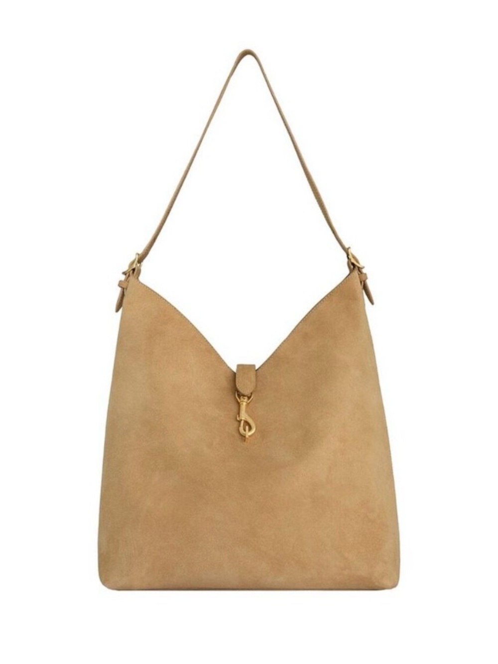 Rebecca Minkoff Megan Suede Hobo bag in Sesame